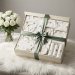 Premium 11-Piece Newborn Baby Cotton Gift Set - Unisex Cute Bear Print